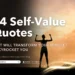 34 Self-Value Quotes